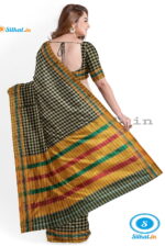 ILKAL COTTON SMALL CHECKS SAREE WITH GOMI BORDER