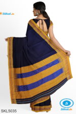 ILKAL MASRISE COTTON PLAIN SAREE WITH CHIKKI PARAS BORDER