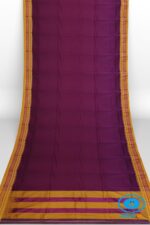 ILKAL MASRISE COTTON PLAIN SAREE WITH CHIKKI PARAS BORDER