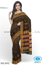 ILKAL SILK BY COTTON KASUTI WORK PATTI PALLU SAREE