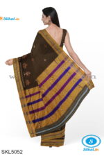 ILKAL SILK BY COTTON KASUTI WORK PATTI PALLU SAREE