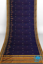 ILKAL SILK BY COTTON KASUTI WORK PATTI PALLU SAREE