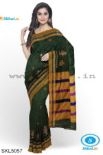 ILKAL SILK BY COTTON KASUTI WORK PATTI PALLU SAREE