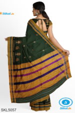ILKAL SILK BY COTTON KASUTI WORK PATTI PALLU SAREE