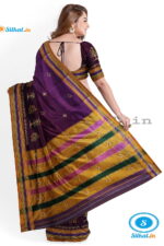ILKAL SILK BY COTTON KASUTI WORK PATTI PALLU SAREE