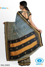 ILKAL SILK BY COTTON TWO TONE KASUTI WORK SAREE