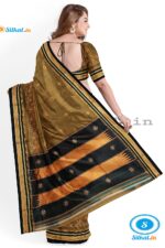 ILKAL SILK BY COTTON TWO TONE KASUTI WORK SAREE