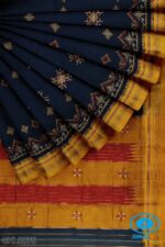 ILKAL SILK BY COTTON TWO TONE KASUTI WORK SAREE