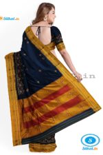 ILKAL SILK BY COTTON TWO TONE KASUTI WORK SAREE
