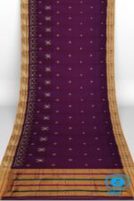 ILKAL SILK BY COTTON TWO TONE KASUTI WORK SAREE