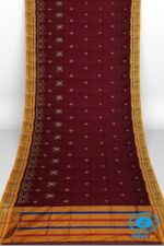 ILKAL SILK BY COTTON TWO TONE KASUTI WORK SAREE