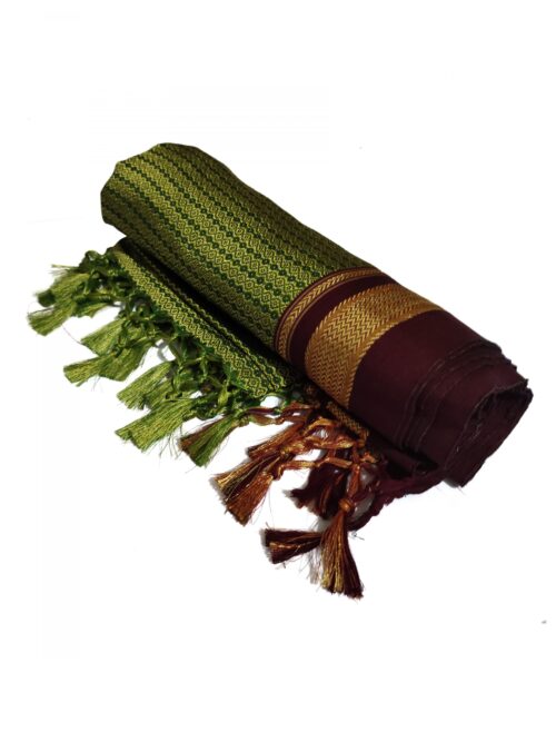 GULEDGUDDA KHANA COTTON DUPPATTA WITH TASSELS