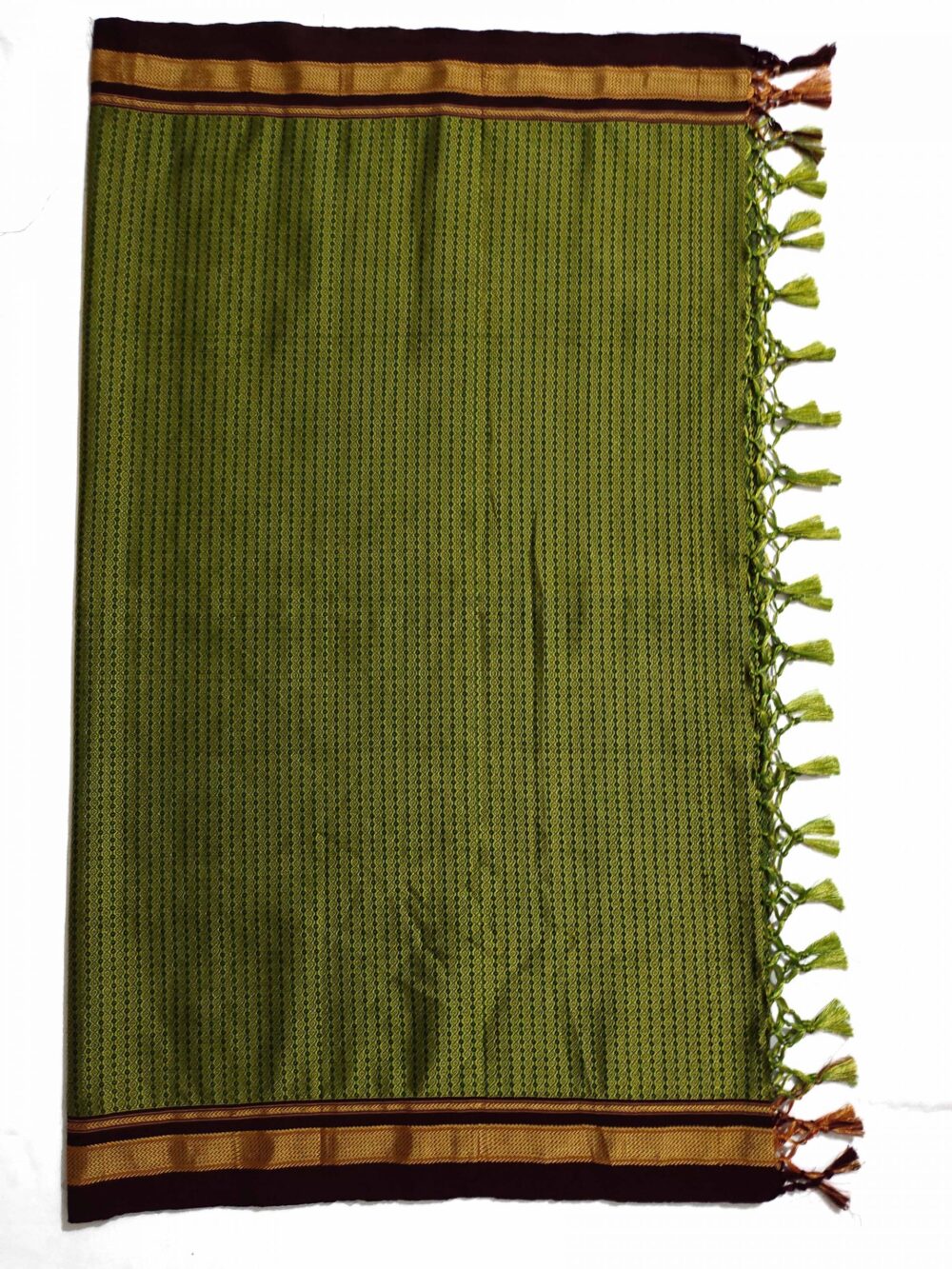 GULEDGUDDA KHANA COTTON DUPPATTA WITH TASSELS