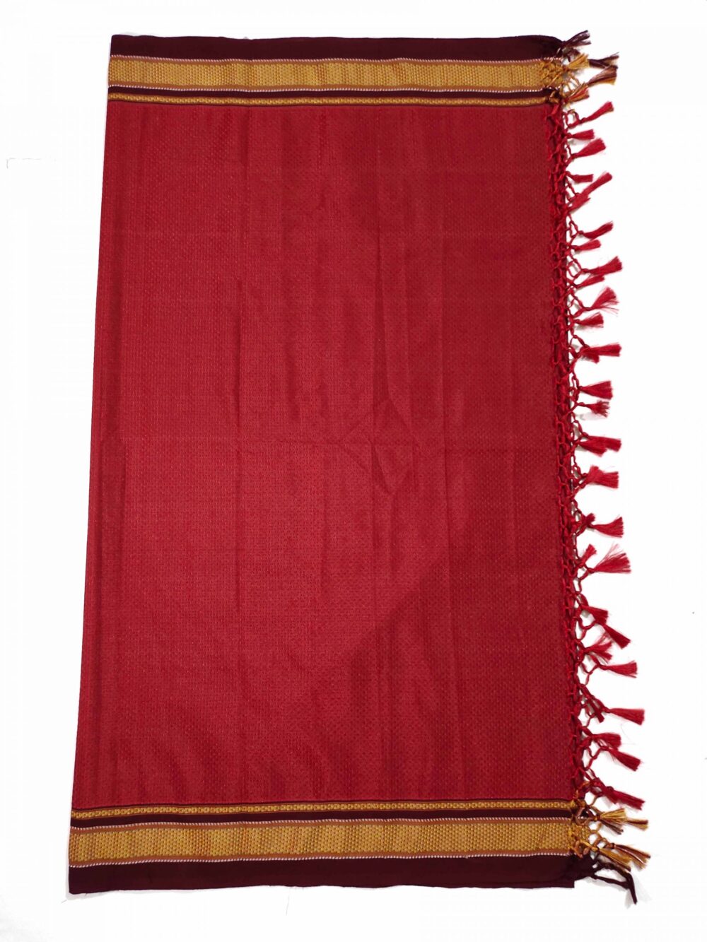 GULEDGUDDA KHANA COTTON DUPPATTA WITH TASSELS