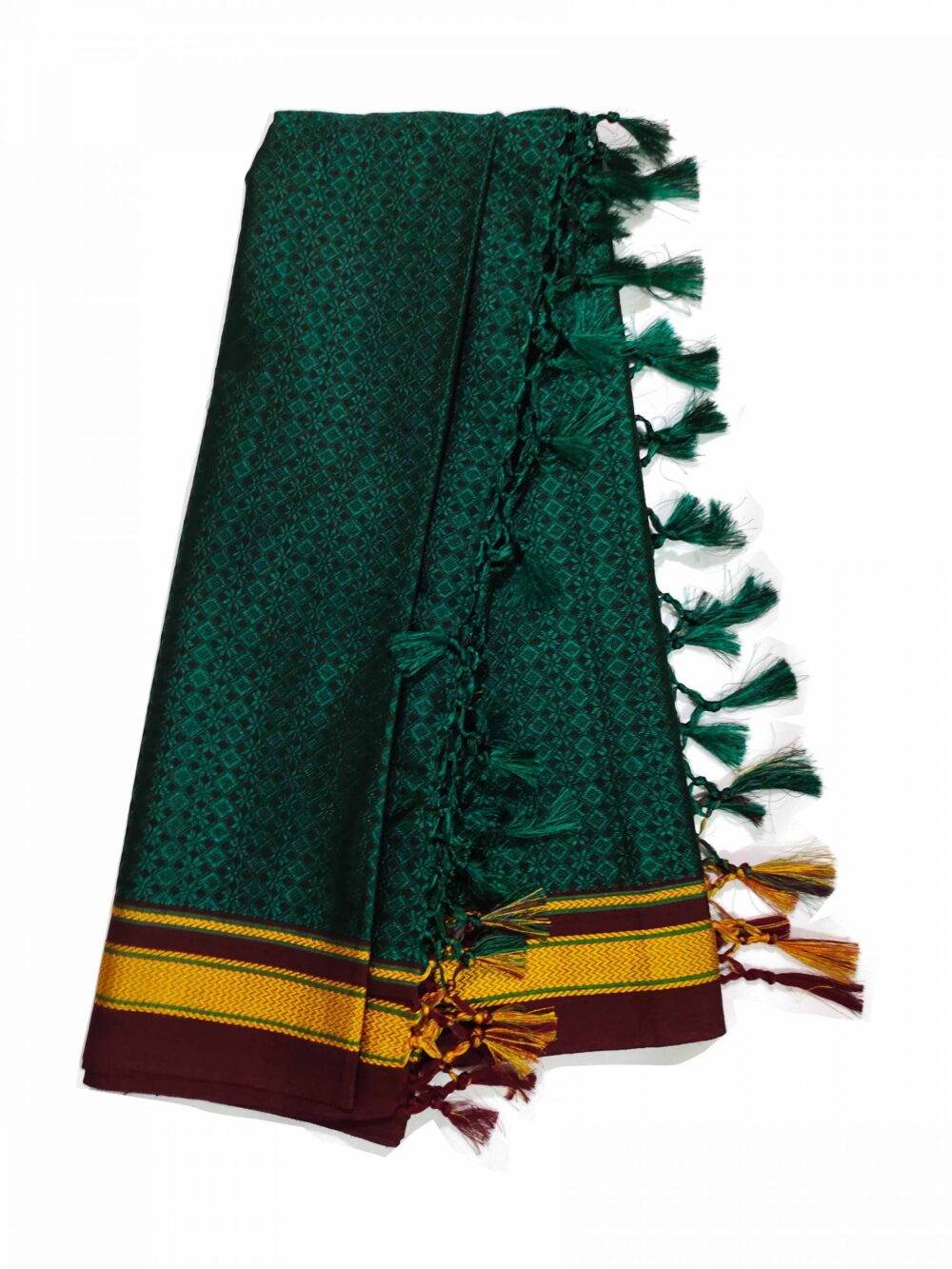 GULEDGUDDA KHANA COTTON DUPPATTA WITH TASSELS