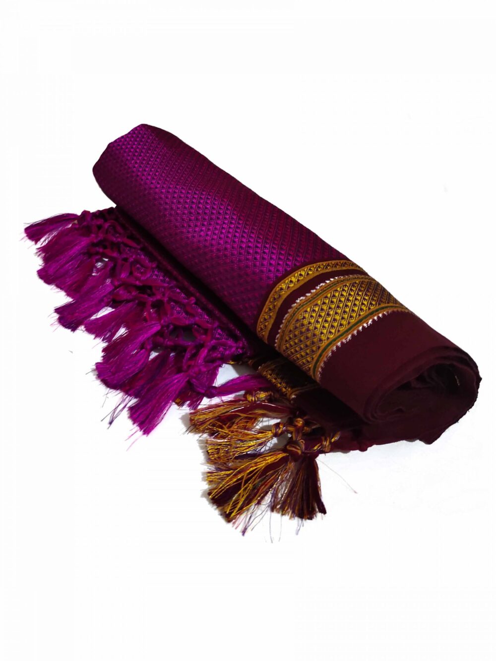 GULEDGUDDA KHANA COTTON DUPPATTA WITH TASSELS