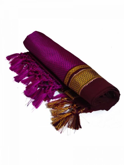 GULEDGUDDA KHANA COTTON DUPPATTA WITH TASSELS