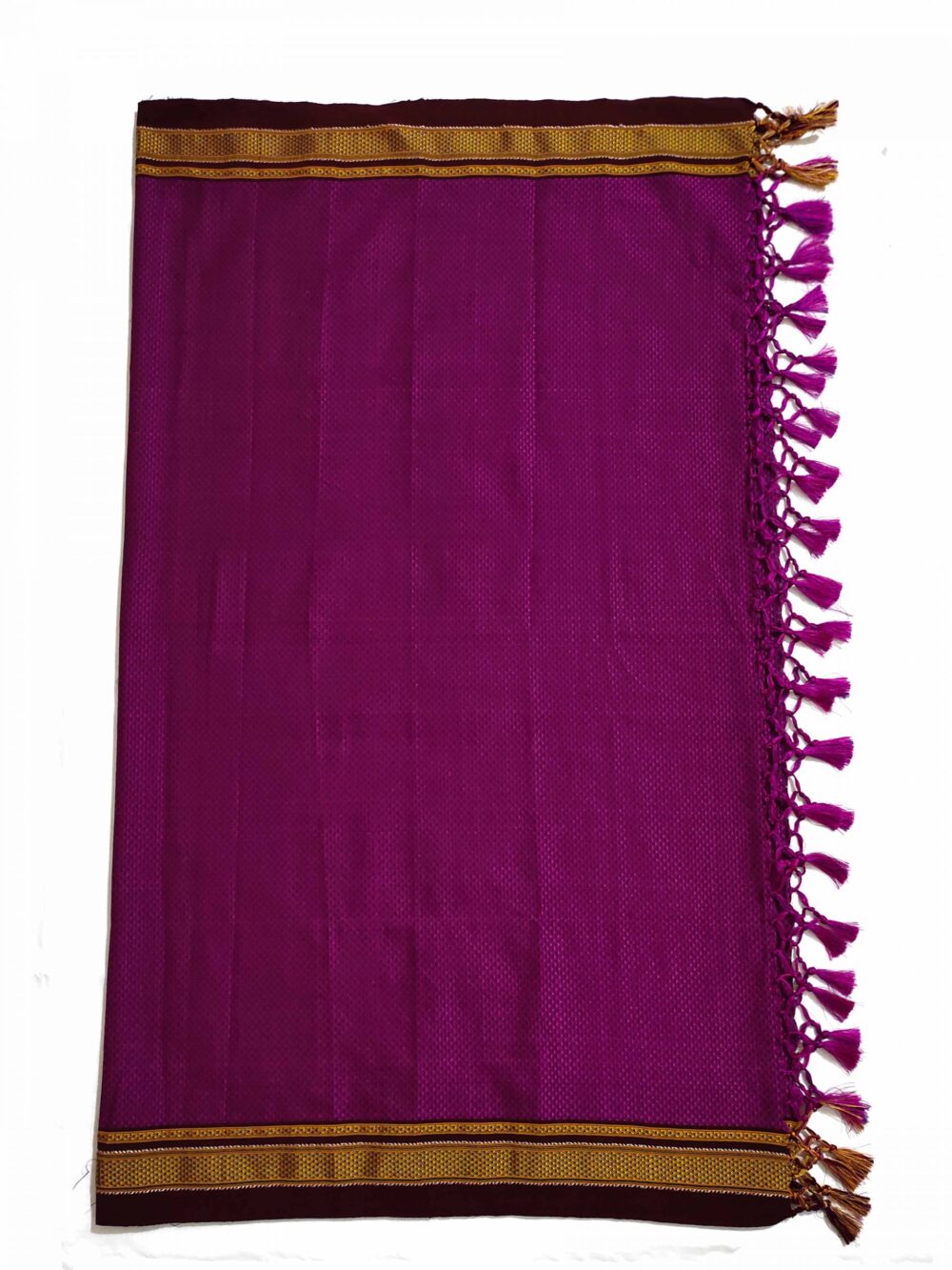 GULEDGUDDA KHANA COTTON DUPPATTA WITH TASSELS