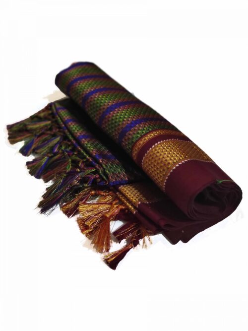 GULEDGUDDA KHANA COTTON DUPPATTA WITH TASSELS