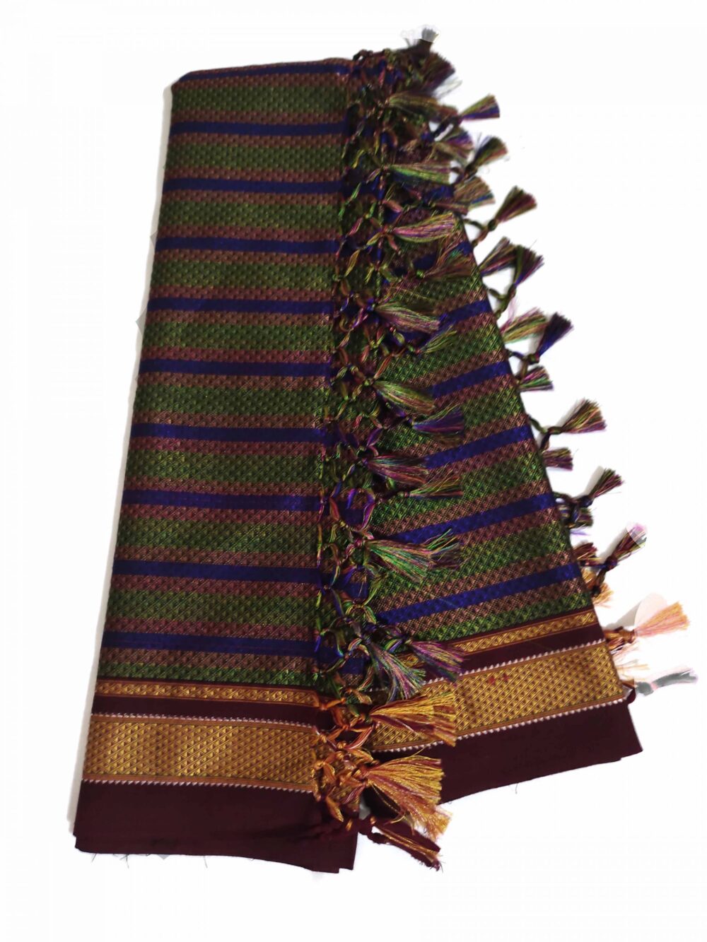 GULEDGUDDA KHANA COTTON DUPPATTA WITH TASSELS