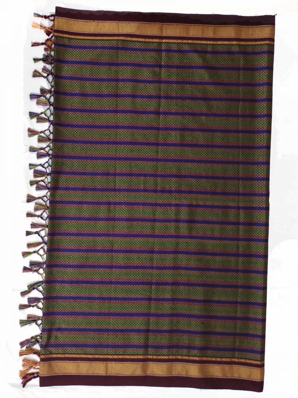 GULEDGUDDA KHANA COTTON DUPPATTA WITH TASSELS