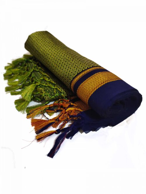 GULEDGUDDA KHANA COTTON DUPPATTA WITH TASSELS