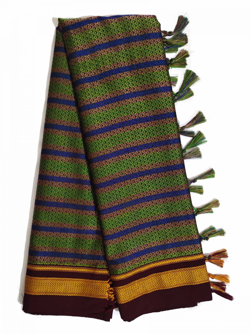 GULEDGUDDA KHANA COTTON DUPPATTA WITH TASSELS