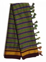 GULEDGUDDA KHANA COTTON DUPPATTA WITH TASSELS