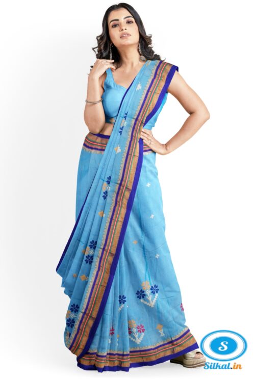 ILKAL SILK SAREE WITH KASUTI WORK