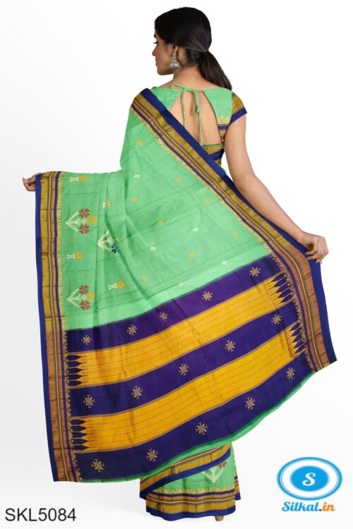 ILKAL SILK SAREE WITH KASUTI WORK