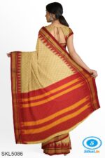 ILKAL EMBOZ SAREE WITH TEMPLE BORDER