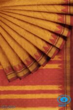ILKAL EMBOZ SAREE WITH TEMPLE BORDER