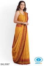 ILKAL EMBOZ SAREE WITH TEMPLE BORDER