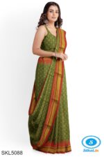 ILKAL EMBOZ SAREE WITH TEMPLE BORDER