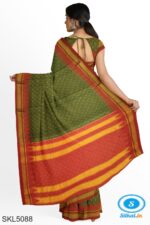 ILKAL EMBOZ SAREE WITH TEMPLE BORDER