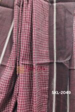 Patteda Anchu Checks with Plain Border