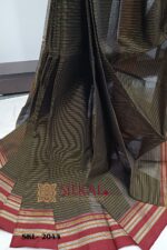 ILKAL VISCOSE SILK KADDI SAREE WITH GOMI BORDER