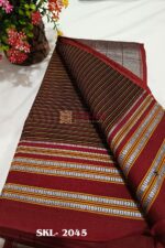 ILKAL VISCOSE SILK KADDI SAREE WITH GOMI BORDER