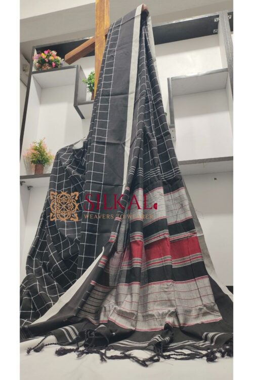 ILKAL HANDLOOM MERCERIZED COTTON BY COTTON SAREES