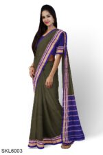 ILKAL SEMI SILK SAREE WITH CHIKKI PARAS BORDER