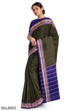 ILKAL SEMI SILK SAREE WITH CHIKKI PARAS BORDER