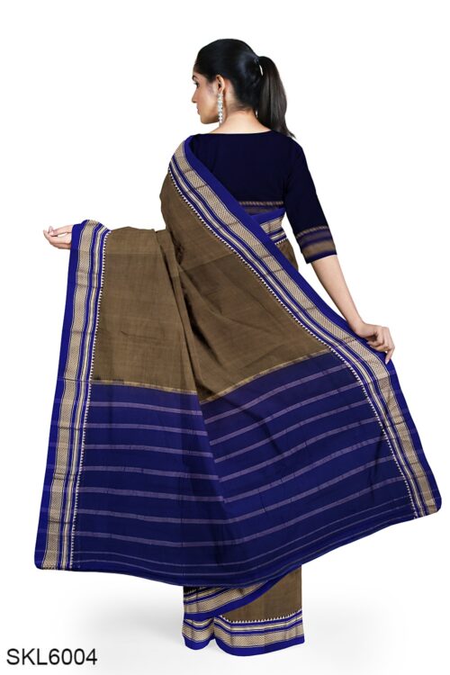 ILKAL SEMI SILK SAREE WITH CHIKKI PARAS BORDER