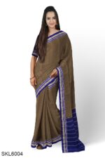 ILKAL SEMI SILK SAREE WITH CHIKKI PARAS BORDER