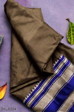 ILKAL SEMI SILK SAREE WITH CHIKKI PARAS BORDER