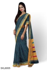 ILKAL COTTON SMALL CHECKS SAREE WITH THODA PARAS BORDER