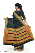 ILKAL COTTON SMALL CHECKS SAREE WITH THODA PARAS BORDER