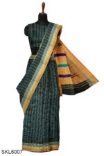 ILKAL COTTON SMALL CHECKS SAREE WITH THODA PARAS BORDER