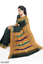 ILKAL COTTON SMALL CHECKS SAREE WITH THODA PARAS BORDER