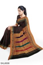 ILKAL COTTON SMALL CHECKS SAREE WITH THODA PARAS BORDER