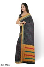 ILKAL COTTON SMALL CHECKS SAREE WITH THODA PARAS BORDER